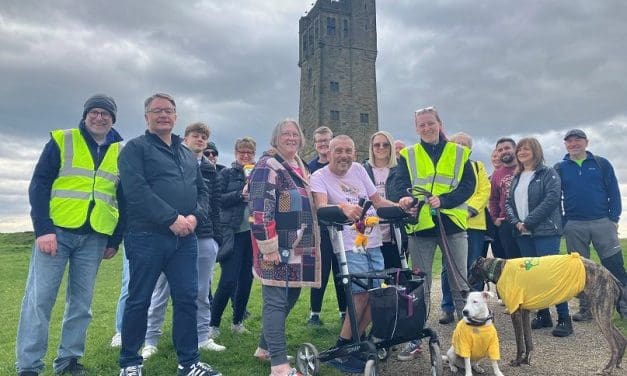 Castle Hill or bust: Why disabled fundraiser Stephen Collins is a true Huddersfield hero