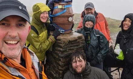 Pub teams braved atrocious weather to haul a beer barrel up Yorkshire’s three peaks