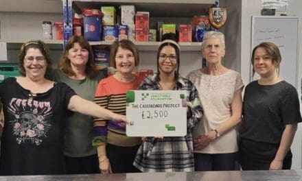 The Crossroads Project in Meltham receives £2.5k from Yorkshire Building Society small change scheme