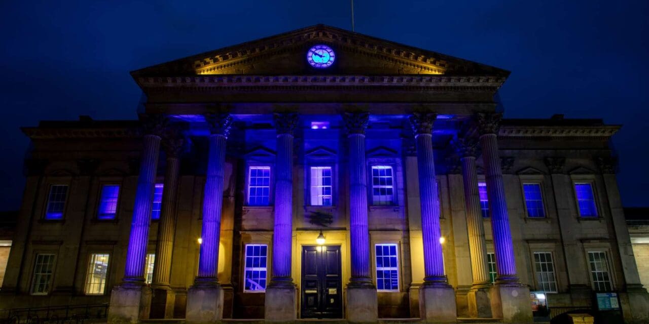 Huddersfield Railway Station to be lit up in blue for Neurofibromatosis Awareness Day