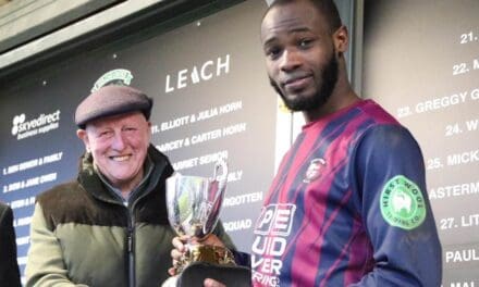 Lawal Lawal was Man of the Match as Berry Brow edged out Linthwaite Athletic in Barlow Cup thriller