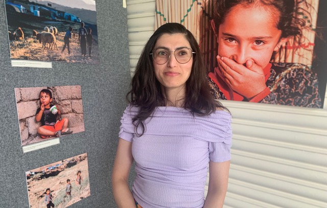 A human rights activist from Kurdistan who found sanctuary in Huddersfield stages exhibition of hope