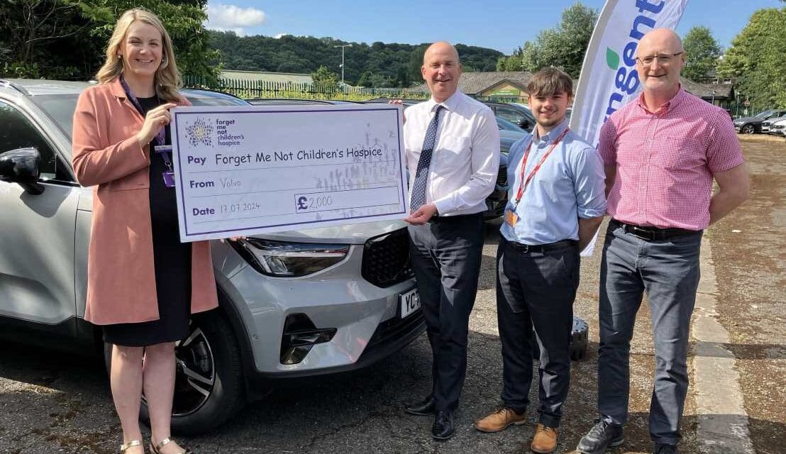 Ray Chapman Volvo makes £2k charity donation as a ‘thank you’ to good neighbour Syngenta