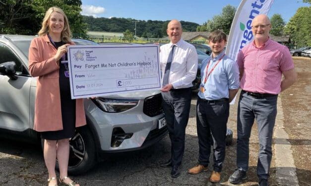 Ray Chapman Volvo makes £2k charity donation as a ‘thank you’ to good neighbour Syngenta