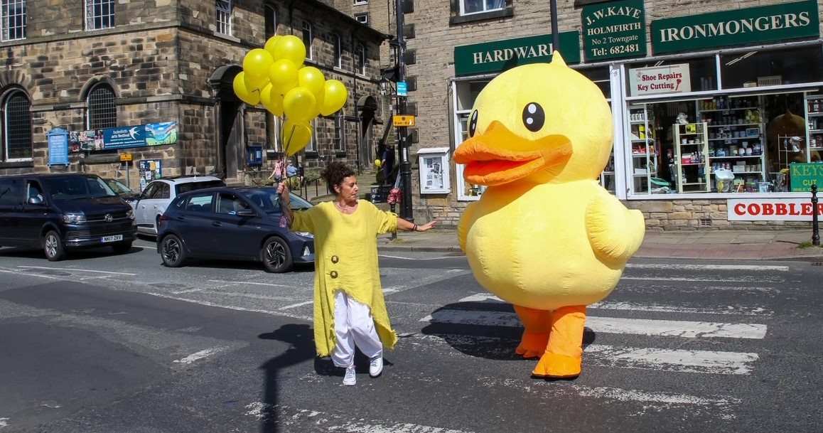 It’s Holmfirth Duck Race – and it’s a quackers event that’ll certainly stop the traffic