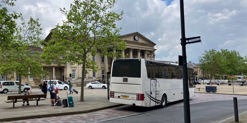 Buses replacing trains from Huddersfield to Leeds and Manchester Airport every weekday for 5 weeks