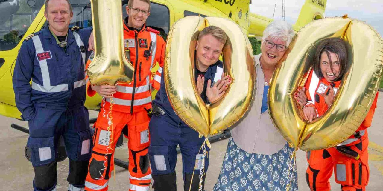 Fundraiser Jan Swallow hits incredible £100k fundraising milestone for Yorkshire Air Ambulance