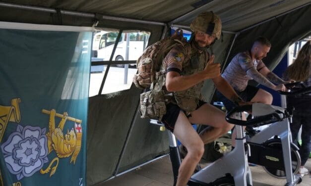 Army veterans raise over £1,000 in St George’s Square cycle challenge