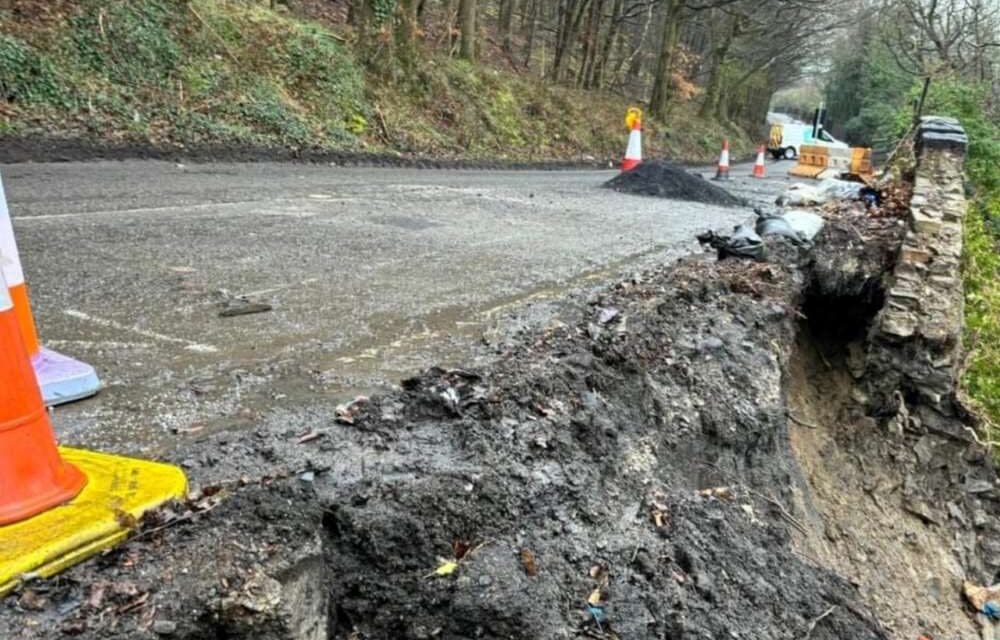 Landslip-hit Dalton Bank Road to remain closed until at least Spring 2025 says Kirklees Council