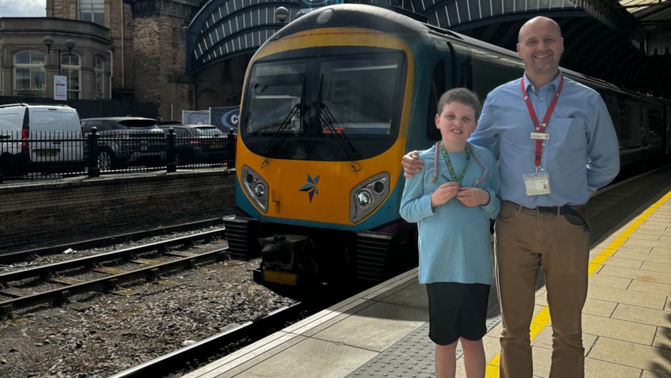 Huddersfield youngster given a day to remember by TransPennine Express