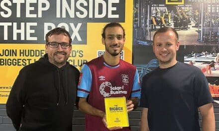 Amir Berchil celebrates Player of the Month Award by firing Emley AFC into next round of FA Trophy