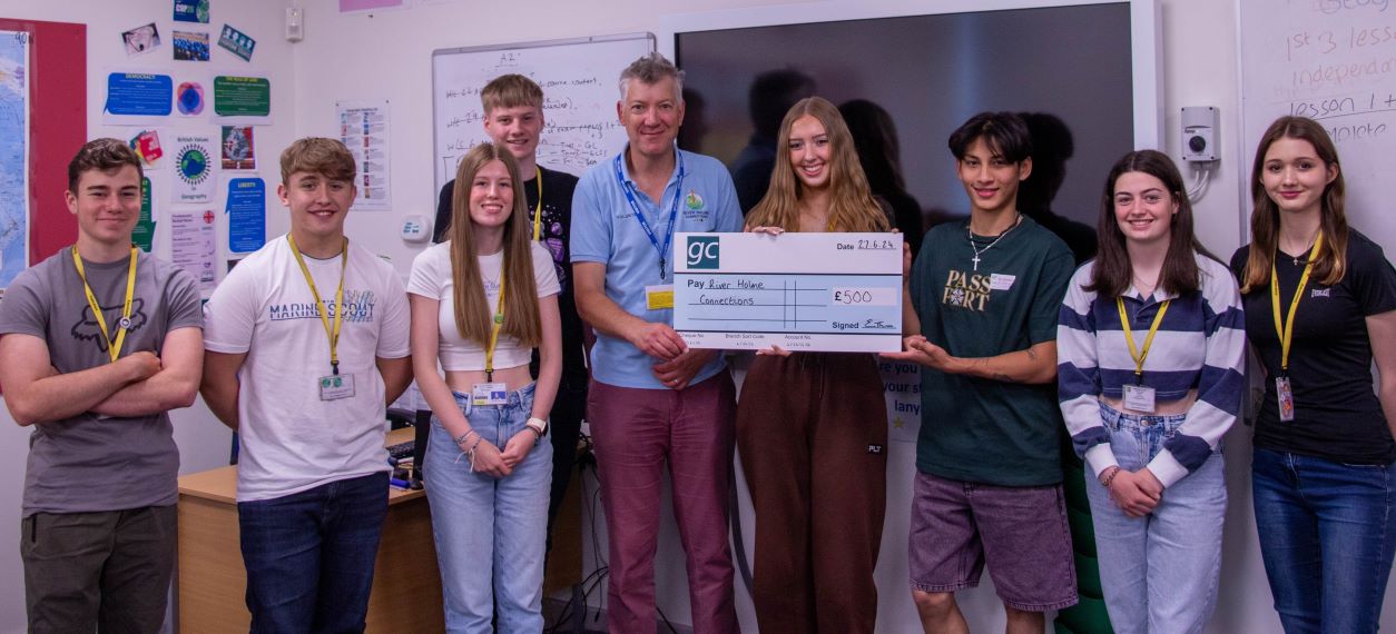 Students at Greenhead College team up with River Holme Connections to help tackle climate emergency