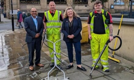 Gumbusters sent in to clean up chewing gum mess on the streets of Huddersfield