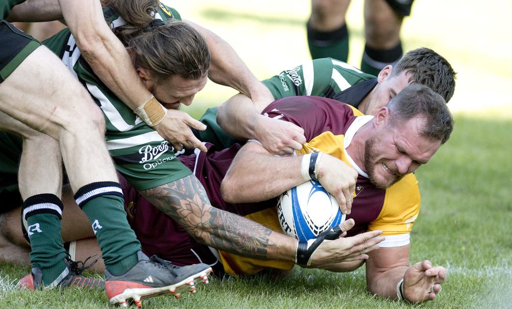 Two first half tries from Billy Hammond helped set up Huddersfield RUFC’s first win of the season