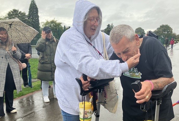 Tears as ‘superhuman’ Stephen Collins triumphs in his 24-hour marathon at Greenhead Park