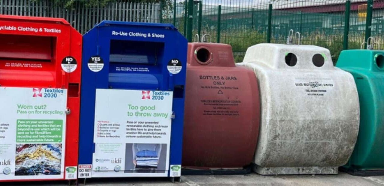 Textile recycling banks installed at 10 locations across Kirklees as part of UK trial