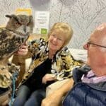 Birds of prey make flying visit to Caremark Kirklees monthly coffee club