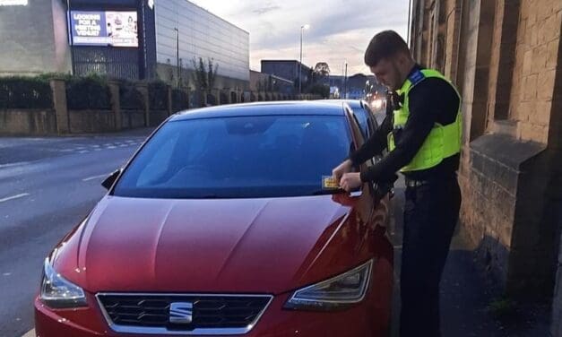 Police issue fixed penalty notices to drivers who park on pavements