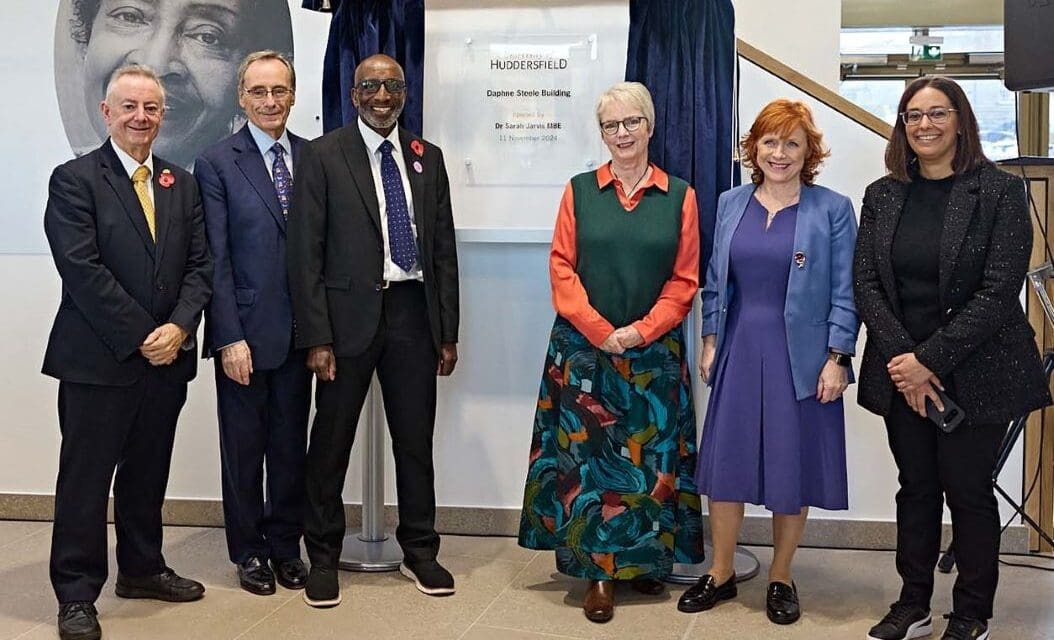 Health minister and TV doctor officially open the University of Huddersfield’s Daphne Steele Building