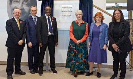 Health minister and TV doctor officially open the University of Huddersfield’s Daphne Steele Building