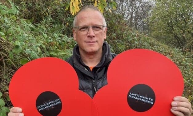 The moving stories behind giant poppies on the roadside in the Colne Valley