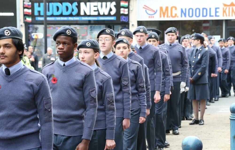 Huddersfield remembers as young and old march side-by-side on Remembrance Sunday