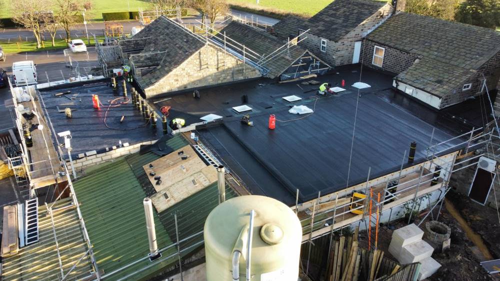 New kitchen roof marks milestone in six-month refurbishment project at The 3 Acres